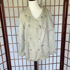 Piperlime Khaki Utility Jacket Shirt Size Medium